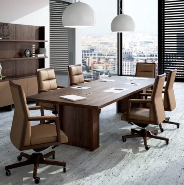 Office Conference Table Manufacturers in AhmedabadWe also supply in Ahmedabad, Amreli, Banaskantha, Bharuch, Bhavnagar, Dang, Jamnagar, Junagadh, Kheda, Kachchh, Mehsana, Panchmahal, Rajkot, Sabarkantha, Surat, Surendranagar and Vadodara.Seating Capacity	8 SeaterMaterial	PlywoodShape	As per client requirementStorage	Without StorageStorage Type	Open StorageSuitable For	BothProjector Facility	YesTabletop Material	Solid Wood