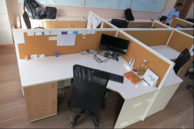 Modular Workstation Furniture Manufacturers in AhmedabadWe also supply in Ahmedabad, Amreli, Banaskantha, Bharuch, Bhavnagar, Dang, Jamnagar, Junagadh, Kheda, Kachchh, Mehsana, Panchmahal, Rajkot, Sabarkantha, Surat, Surendranagar and Vadodara.Seating Capacity	6 SeaterMaterial	PlywoodProduct Type	Office WorkstationCountry of Origin	Made in IndiaL SHAPE TABLE1)50mm aluminium frem partition base below table top racewey  2)25. Mm top, all side 2. Mm pvc edged banding3)18. Mm vartical with 3 DRAWER PEDESTRAL4)table top soft board & writing board 5)electrical point & all mead in               partical board.  6)colours as per the customer requrementAdditional Information:Production Capacity: Mumbai SuburbanDelivery Time: 15Packaging Details: L SHAPE TABLE 1)50mm aluminum from partition base below tabletop raceway 2)25. Mm top, all side 2. Mm pvc edged banding 3)18. Mm vertical with 3 DRAWER PEDESTRAL 4) tabletop soft board & writing board 5) electrical point & all mead in practical board. 6)colors as per the customer requirement