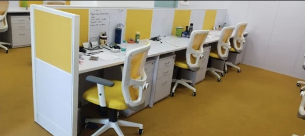 Modular Office Furniture Manufacturers in Ahmedabad
We also supply in Ahmedabad, Amreli, Banaskantha, Bharuch, Bhavnagar, Dang, Jamnagar, Junagadh, Kheda, Kachchh, Mehsana, Panchmahal, Rajkot, Sabarkantha, Surat, Surendranagar and Vadodara.
Product Type	Workstation
Material	Wooden
Shape	Linear
Color	White
Country of Origin	Made in India
Wood Aluminium Modular Workstation For Corporate Office
Additional Information:
Production Capacity: Mumbai Suburban
Delivery Time: 15
Packaging Details: Wood Aluminum Modular Workstation