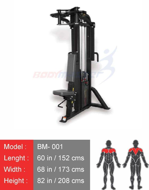 Pec Fly / Rear Delt Machine – Precision Engineering for Optimal PerformanceSuperior Strength & VersatilityOur Pec Fly / Rear Delt Machine is expertly designed to target both the chest and rear deltoid muscles, offering a dual-function workout in a single machine. Engineered for smooth motion and ergonomic efficiency, this machine ensures maximum muscle engagement while minimizing strain.Key Features:✅ Dual Functionality – Easily switch between pec fly and rear delt exercises for a complete upper-body workout.✅ Adjustable Range of Motion – Accommodates users of all sizes and fitness levels.✅ Ergonomic Design – Contoured seat and padded arm handles ensure comfort and stability.✅ Precision Engineering – High-quality bearings and a smooth resistance system for seamless movement.✅ Heavy-Duty Construction – Built with commercial-grade steel for durability and long-term use.✅ Compact & Space-Saving – Ideal for both commercial gyms and home setups.Why Choose Our Equipment?✔ Premium Materials – We use only high-quality steel, industrial-grade cables, and reinforced padding.✔ Biomechanically Optimized – Ensures correct form and reduces injury risk.✔ Trusted by Gyms  – Our equipment is used by professional trainers and athletes.Upgrade Your Gym Today!Invest in top-tier fitness equipment designed for results. Contact us now to get a quote or request a demo!