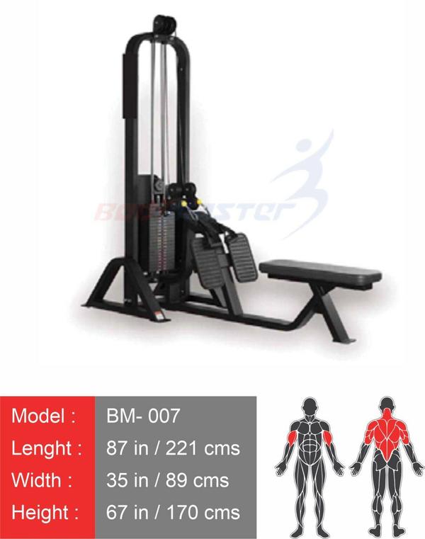 Long Pull Row - Dual Pulley Machine | D.S. ENGINEERING BODYMASTER PVT LTDPremium Strength Equipment – Built for PerformanceAt D.S. ENGINEERING BODYMASTER PVT LTD, we manufacture high-quality Long Pull Row - Dual Pulley Machines designed for commercial gyms, fitness centers, and training studios. Our equipment is engineered for durability, smooth performance, and maximum muscle engagement, making it the perfect choice for serious fitness enthusiasts and professional athletes.Key Features of Our Long Pull Row - Dual Pulley Machine✅ Dual Pulley System – Allows for versatile movement to target the back, shoulders, and arms.✅ Ergonomic Seating & Footplate – Designed for stability, comfort, and proper posture during workouts.✅ Heavy-Duty Steel Construction – Built to withstand high-intensity use in commercial settings.✅ Smooth & Controlled Motion – Ensures natural rowing movement with minimal strain.✅ Weight Stack or Plate-Loaded Options – Available in both configurations based on gym requirements.✅ Custom Handles & Attachments – Supports various grip positions for diversified exercises.✅ Space-Efficient Design – Compact and ideal for any gym setup.Why Choose D.S. ENGINEERING BODYMASTER PVT LTD?✔ Leading Gym Equipment Manufacturer in Pune – Trusted by top fitness centers and sports academies.✔ Customization Available – Personalize your machines with your logo and preferred color scheme.✔ Precision Engineering & Biomechanical Design – Ensures optimal muscle activation and injury prevention.✔ Competitive Pricing & Bulk Order Discounts – Ideal for gym owners, fitness franchises, and sports institutes.✔ Reliable After-Sales Support – Dedicated team for maintenance, service, and technical assistance.Order Your Long Pull Row - Dual Pulley Machine Today!Upgrade your gym with top-tier strength training equipment from D.S. ENGINEERING BODYMASTER PVT LTD.📞 Call Us at: 8888810988📍 Location: Pune, IndiaContact us today for pricing, customization options, and bulk order inquiries!