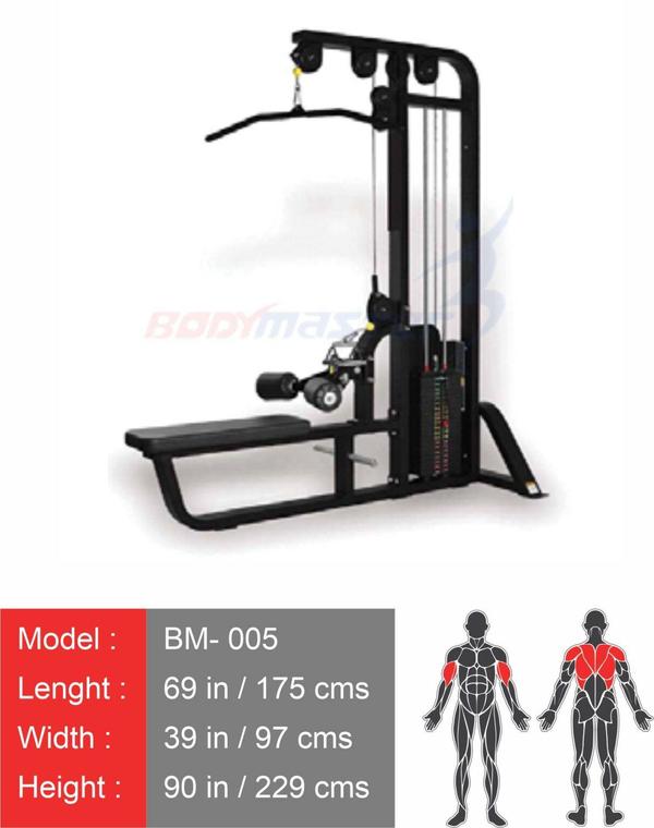 Lat Pull Down - Dual Pulley Machine | D.S. ENGINEERING BODYMASTER PVT LTDMaximize Back Strength with Precision EngineeringAt D.S. ENGINEERING BODYMASTER PVT LTD, we specialize in manufacturing Lat Pull Down - Dual Pulley Machines that deliver targeted back muscle activation while ensuring smooth, controlled movements. Designed for commercial gyms, fitness centers, and training studios, our equipment is built for long-term durability and optimal performance.Key Features of Our Lat Pull Down - Dual Pulley Machine✅ Dual Pulley System – Offers versatile and adjustable resistance to target your upper back, biceps, and shoulders.✅ Ergonomic Seat & Thigh Support – Provides comfort and stability, ensuring proper posture and safety during heavy lifts.✅ Heavy-Duty Steel Construction – Built with commercial-grade materials for maximum durability and longevity.✅ Smooth & Controlled Motion – Precision-engineered for a fluid and natural movement, minimizing strain on joints.✅ Weight Stack or Plate-Loaded Options – Available in both selectorized weight stack and plate-loaded models.✅ Multi-Grip Bar – Comes with customizable handle grips to target different areas of the back and arms.✅ Space-Saving Design – Compact and ideal for commercial and home gyms with limited space.Why Choose D.S. ENGINEERING BODYMASTER PVT LTD?✔ Industry-Leading Quality – We use only the best materials and advanced manufacturing techniques.✔ Trusted Manufacturer in Pune – Our machines are used by leading gyms and fitness professionals across India.✔ Customization Options – Personalize your machine with your logo, colors, and branding elements.✔ Biomechanically Optimized – Ensures correct form, maximizes muscle engagement, and minimizes injury risk.✔ Competitive Pricing & Bulk Orders – Affordable for gyms, fitness centers, and franchises.✔ Reliable After-Sales Support – We offer maintenance services and technical support to ensure your equipment performs at its best.Get Your Lat Pull Down - Dual Pulley Machine Today!Upgrade your gym with high-performance gym equipment from D.S. ENGINEERING BODYMASTER PVT LTD.📞 Call Us at: 8888810988📍 Location: Pune, IndiaContact us now for pricing, customization details, and bulk order inquiries.