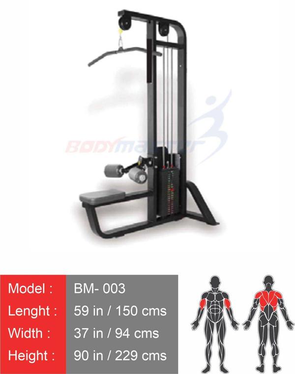 Lat Pull Down - Single Pulley Machine | D.S. ENGINEERING BODYMASTER PVT LTDEngineered for Targeted Back DevelopmentAt D.S. ENGINEERING BODYMASTER PVT LTD, we offer Lat Pull Down - Single Pulley Machines designed to enhance upper body strength and muscle definition. Perfect for commercial gyms, fitness centers, and home setups, our machines provide optimal back activation, with adjustable resistance and smooth movement for a complete lat workout.Key Features of Our Lat Pull Down - Single Pulley Machine✅ Single Pulley System – Provides precise and adjustable resistance for upper body and latissimus dorsi development.✅ Ergonomic Seat & Thigh Pads – Ensures comfort and support, allowing for proper form and muscle activation.✅ Heavy-Duty Construction – Built with commercial-grade materials for long-lasting performance and durability.✅ Smooth Resistance Movement – Precision-engineered for consistent movement without strain.✅ Multi-Grip Bar – Offers multiple grip options to target different back muscles and improve versatility.✅ Compact Design – Space-efficient and ideal for gyms with limited space or home fitness setups.Why Choose D.S. ENGINEERING BODYMASTER PVT LTD?✔ Premium Build Quality – Manufactured with high-quality steel and industrial-grade components.✔ Biomechanically Optimized – Designed for efficient muscle activation while reducing joint stress.✔ Trusted by Fitness Professionals – Used in gyms and training centers across India.✔ Affordable Pricing & Bulk Discounts – Ideal for gym owners, fitness franchises, and commercial buyers.✔ After-Sales Support – Ongoing maintenance and technical support to ensure lasting performance.Order Your Lat Pull Down - Single Pulley Machine Today!Elevate your fitness center with premium gym equipment from D.S. ENGINEERING BODYMASTER PVT LTD.📞 Call Us at: 8888810988📍 Location: Pune, IndiaContact us now for pricing details, customization options, and bulk order