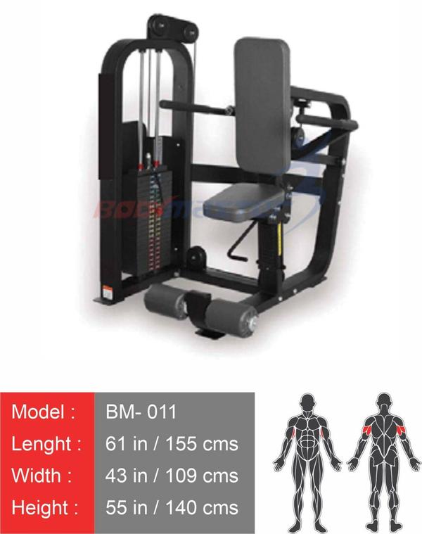 Seated Tricep Dip Machine | D.S. ENGINEERING BODYMASTER PVT LTDBuild Strong Triceps with Precision EngineeringAt D.S. ENGINEERING BODYMASTER PVT LTD, we offer Seated Tricep Dip Machines designed to provide effective triceps isolation for targeted muscle growth. Our machines are built for comfort, stability, and maximum muscle engagement, offering a safe way to strengthen the triceps and upper arms, whether you're working out at a gym or home setup.Key Features of Our Seated Tricep Dip Machine✅ Targeted Triceps Activation – Designed specifically to isolate the triceps, allowing you to focus on upper arm strength.✅ Ergonomic Seat & Back Support – Cushioned seat and backrest ensure optimal posture and comfort during exercises.✅ Adjustable Resistance – Features adjustable weight stacks to tailor the intensity to your fitness level.✅ Heavy-Duty Construction – Made with commercial-grade materials for long-lasting durability and stability.✅ Smooth and Controlled Movement – Ensures a fluid motion with minimal strain on the joints.✅ Compact & Space-Efficient Design – Ideal for gyms, fitness centers, and home setups with limited space.Why Choose D.S. ENGINEERING BODYMASTER PVT LTD?✔ Premium Build Quality – Constructed with high-quality steel and durable components for lasting performance.✔ Biomechanical Design – Optimized for tricep isolation to enhance strength while reducing risk of injury.✔ Trusted by Fitness Professionals – Used in top gyms, fitness centers, and sports academies.✔ Custom Branding & Design Options – Personalize the machine with your logo and color scheme.✔ Competitive Pricing & Bulk Discounts – Cost-effective pricing for gyms, franchises, and bulk orders.✔ Reliable After-Sales Service – We provide maintenance and technical support to keep your equipment in top condition.Order Your Seated Tricep Dip Machine Today!Elevate your fitness facility with high-quality strength training equipment from D.S. ENGINEERING BODYMASTER PVT LTD.📞 Call Us at: 8888810988📍 Location: Pune, IndiaContact us today for pricing, customization details, and bulk order inquiries.