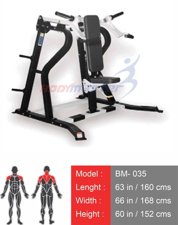 Shoulder Press Machine | D.S. ENGINEERING BODYMASTER PVT LTDDevelop Stronger Shoulders with Precision EngineeringAt D.S. ENGINEERING BODYMASTER PVT LTD, we specialize in manufacturing Shoulder Press Machines that deliver effective and controlled shoulder workouts. Designed for commercial gyms, fitness centers, and home setups, our shoulder press machines provide optimal support for deltoid activation, helping users achieve strong, sculpted shoulders with every rep.Key Features of Our Shoulder Press Machine✅ Targeted Shoulder Activation – Specifically designed to isolate and engage the deltoid muscles for enhanced shoulder strength and development.✅ Adjustable Seat & Backrest – Ensures proper posture and comfort, catering to users of different heights.✅ Heavy-Duty Construction – Built with commercial-grade steel for long-lasting durability and stability.✅ Smooth Resistance System – Features controlled movement, ensuring a natural motion for each press.✅ Adjustable Resistance – Offers variable weight stacks to suit different fitness levels and training intensities.✅ Compact Design – Space-efficient, ideal for gyms and home setups where space is a consideration.Why Choose D.S. ENGINEERING BODYMASTER PVT LTD?✔ High-Quality Manufacturing – Our machines are crafted with premium materials, ensuring reliability and longevity.✔ Biomechanically Optimized – Designed to promote correct form, maximize muscle engagement, and minimize injury risk.✔ Trusted by Fitness Professionals – Used by top fitness centers, gyms, and sports academies across India.✔ Customization Options – Personalize your machine with branding, logo, and color scheme.✔ Affordable Pricing & Bulk Orders – Competitive pricing available for gyms, franchises, and bulk orders.✔ Exceptional After-Sales Support – Offering maintenance services and technical assistance to keep your equipment performing at its best.Order Your Shoulder Press Machine Today!Upgrade your fitness facility with premium strength training equipment from D.S. ENGINEERING BODYMASTER PVT LTD.📞 Call Us at: 8888810988📍 Location: Pune, IndiaContact us today for pricing, customization options, and bulk orders.