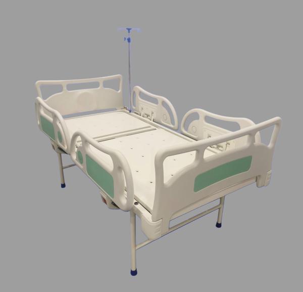 • Frame work made of Rectangular M. S. Tube • 2 Section Top made of Perforated M. S. Sheet • Advance Linear Actuator system 01 Pcs. Motor, 01 Pc Control Box, 01 Pc Handset • ABS Mounted Head & Foot Panels • ABS tucks away safety side Railings • 4 Locations for I. V. Rod • Overall Size: 206L X 90W X 60H cm • Finish: Epoxy Powder CoatedFurniture Manufacturer in India/Gurgaon/Delhi NCR Best Medical furniture supplier/Manufacture in Gurgaon/Delhi NCR Hospital Medical Equipments supplier/Manufacture in Gurgaon/Delhi NCR
