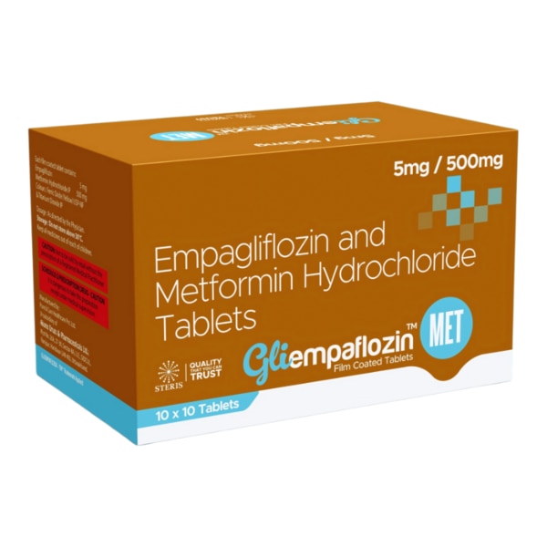 Empagliflozin (5mg) ,Metformin Hydrochloride (500mg)