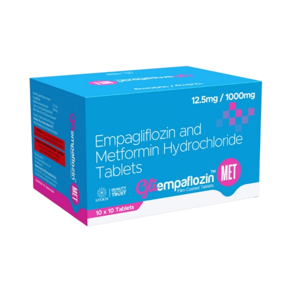 Empagliflozin 12.5mg, Metformin Hydrochloride 1000mg