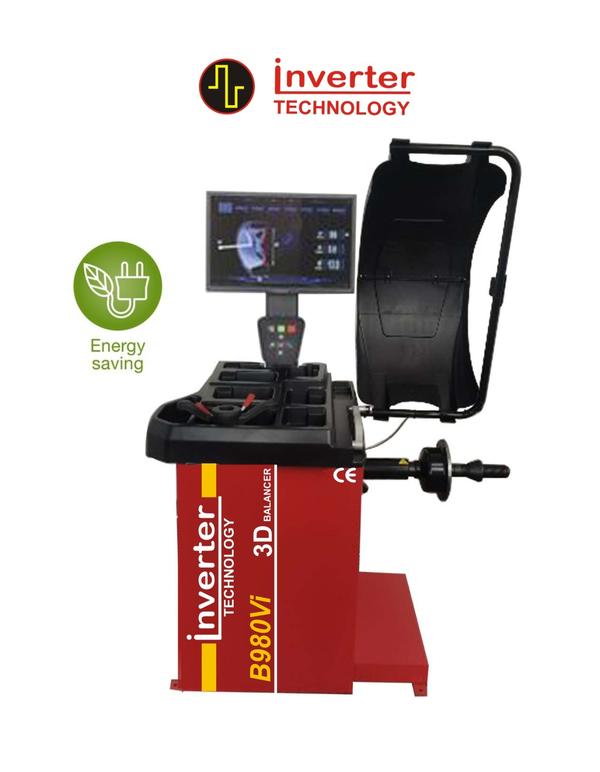 Technical Specification
Max. Tire Dia. 1000 mm
Rim Dia.10”-24”
Rim Width 4”-16”
Spinning Speed 200 R.P.M
Max. Tire Weight 70 KG
Balancing Accuracy +/-1 G
Power Supply 220V/50HZ/1PH
Motor Power 0.25KW
Spins and brakes the wheel
automatically. At the end of the
cycle, the wheel is brought to
the balancing weight
application position (RPA). The
whole process is managed via
new inverter technology that
ensures better spin speed
control for improved
measuring stability.
TECHNICAL FEATURES
Electronic microprocessor controlled wheel balancer for balancing
car, motorcycle and light industrial vehicle wheels.
Control panel with digital display and durable key buttons.
Automatic distance, diameter and width data entry.
Automatic start by lowering wheel guard.
Automatic braking of the wheel after measurement.
Wheel locking with Quick nut.
Self-calibration and self-diagnosis programs.
Wheel dimensions shown in inches or millimeters.
Indication of unbalance in grams or ounces.
Alu programs and motorcycle programs.
Optimization mode for rim/tyre matching.
Hidden weight program.