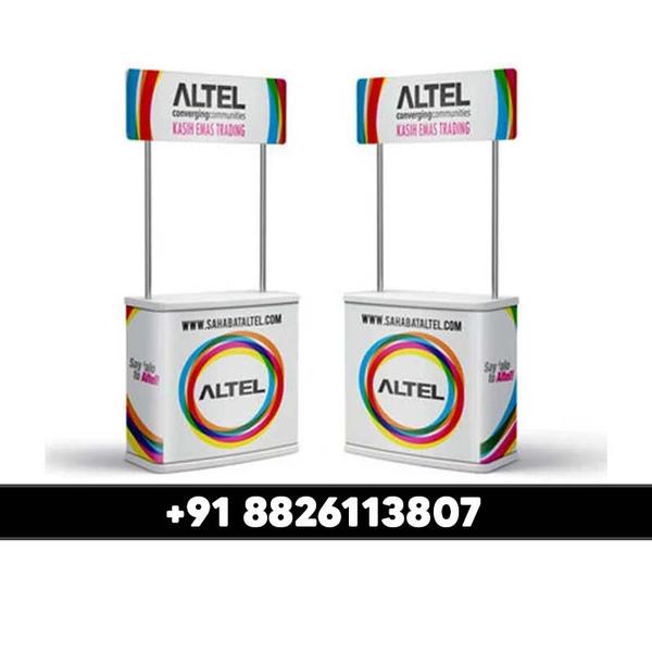 Boost your brand visibility with our Portable Promotional Table, ideal for exhibitions, trade shows, and marketing events. Designed for convenience and durability, this table provides a professional and engaging platform to showcase your products and services.✅ Lightweight & Portable – Easy to assemble, dismantle, and carry with a compact design.✅ Sturdy & Durable – Made from high-quality PVC or fiber material for long-lasting use.✅ Custom Branding – Fully customizable with printed graphics for maximum brand exposure.✅ Spacious Countertop – Ample space for displaying brochures, samples, and promotional materials.✅ Built-in Storage – Hidden compartment for storing extra materials and supplies.Perfect for product promotions, marketing campaigns, retail displays, and roadshows, our Promotional Table ensures a professional and eye-catching presentation! 🚀🎤