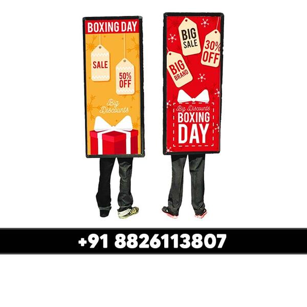 Maximize your brand’s reach with our Lookwalker Advertising Solution, a highly effective and eye-catching promotional tool for outdoor and on-the-go marketing. Equipped with high-visibility backlit displays, Lookwalkers help you engage with your target audience in crowded areas, events, and public spaces.✅ High-Impact Visibility – Large, illuminated display ensures maximum attention, even in low-light conditions.✅ Mobile & Flexible – Carried by promoters, allowing direct engagement with potential customers.✅ Lightweight & Comfortable – Ergonomic design for easy wear and mobility.✅ Custom Branding – Fully customizable with your brand message, logo, and offers.✅ Ideal for Outdoor Marketing – Perfect for product launches, event promotions, political campaigns, and retail advertising.Stand out from the crowd with Lookwalker Advertising—a cost-effective, innovative, and interactive way to promote your brand! 🚶📢