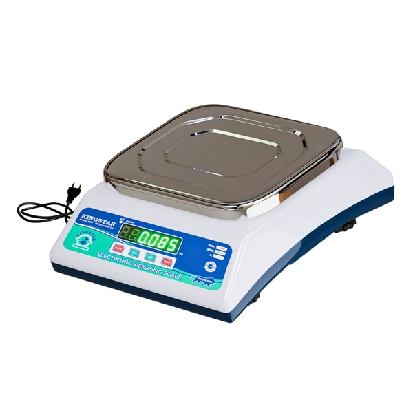 The product in display is an electronic weighing machine which is made of Iron and Stainless Steel. It is Rust proof. Any wide range of products with a weight of kg can be weighed. Introducing our Stainless Steel Weighing Scale, a robust and reliable weight machine designed for a multitude of applications, including shops, factories, kirana stores, sweet shops, and more. With a capacity of 30kg and precision up to 5 grams, this scale is the ideal solution for accurate and efficient weighing. Crafted with durability in mind, the stainless steel construction ensures longevity, making it suitable for the demanding environments of commercial establishments. The front and back steel panels enhance the overall sturdiness while maintaining a sleek and professional appearance, complementing the aesthetic of any business setting. Equipped with a user-friendly interface, this weighing scale is easy to operate, allowing for quick and precise measurements. The clear and backlit display ensures visibility in various lighting conditions, facilitating seamless transactions and inventory management. The responsive keypad enables users to navigate effortlessly, enhancing the overall user experience. Designed for versatility, our weighing scale accommodates a diverse range of items, making it perfect for weighing fruits, vegetables, packaged goods, or any other items typically found in shops or factories. The accuracy of 1grams ensures that businesses can maintain precise inventory records and streamline their operations effectively.