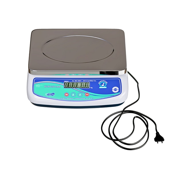 Kingstal Digital Weighing Scale, a precision instrument designed to cater to all your weighing needs. With its sleek and compact design, this scale is perfect for both commercial and domestic use. Boasting a maximum load capacity of 30 kg (30000g) and an impressive accuracy of 02g, you can trust the measurements provided. The large LCD display with clear digits ensures easy readability, while the user-friendly interface allows for seamless operation. Crafted with durability in mind, this scale is built to withstand the rigorous of daily use. Its dimensions of 33cm x 29cm x 12cm make it a space-saving addition to any kitchen or workspace. Embrace precision and reliability with the Kingstar Digital Weighing Scale.