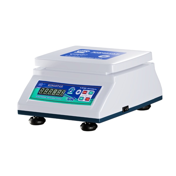 Kingstar Digital Weighing Scale is a reliable and efficient solution for your grocery store, general store, or any retail business. Designed with precision in mind, this 30kg capacity electric weight machine ensures accurate measurements with every use. Its compact design makes it ideal for small spaces, while the double display allows both the customer and the operator to view the weight simultaneously, enhancing convenience and efficiency. Built for heavy-duty use, this scale is engineered to withstand the demands of busy retail environments. Whether you're weighing produce, packaged goods, or other items, the Kingstar scale provides fast, accurate readings for seamless transactions. With easy-to-use controls and a clear, large display, itโs the perfect addition to grocery stores, general stores, and markets looking to streamline their operations.