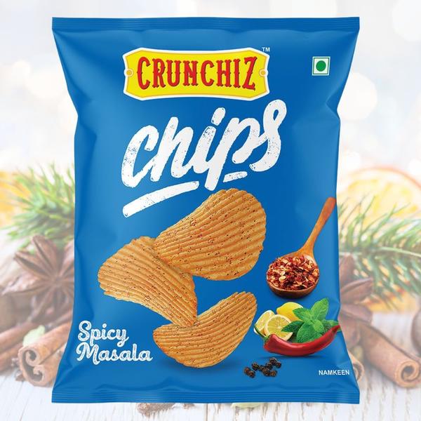 Get ready to ignite your taste buds with our spicy masala flavoured chips! these crunchy, flavourful chips are packed with a bold blend of spices that wil leave you craving for more.
