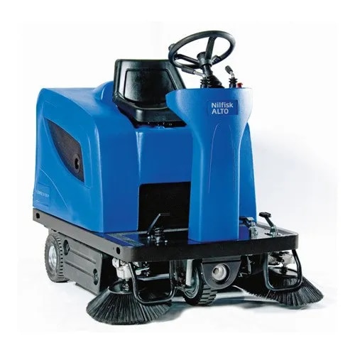 The SW-1300 Battery Operated Ride On Sweeper is a powerful, eco-friendly cleaning solution for large spaces. Equipped with advanced features, it efficiently sweeps dust, dirt, and debris, ensuring a spotless environment. Its battery-operated system offers low maintenance and long-lasting performance. Designed for easy maneuverability, the SW-1300 is ideal for warehouses, parking lots, and other commercial areas. With minimal noise and zero emissions, it delivers high productivity and environmental benefits.