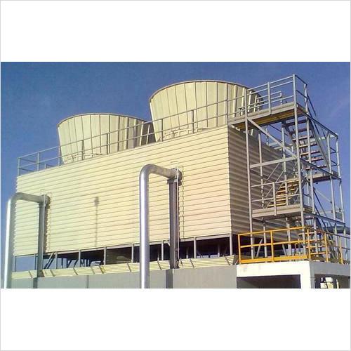 We, at UNITED COOLING TOWERS are most popular suppliers of PULTRUDED COOLING TOWERS. We can design these PULTRUDED COOLING TOWERS at various heights so as to handle water flow with high rate. As excellent quality of raw material is used our cooling towers are corrosion free and rust free.Pultruded cooling towers are a type of cooling tower constructed using pultruded fiberglass reinforced plastic (FRP) materials. Pultrusion is a manufacturing process where continuous fiberglass reinforcements are saturated with a polymer resin and then pulled through a heated die to form the desired shape.Pultruded FRP materials offer several advantages over traditional materials like wood, concrete, or steel.Some key benefits of pultruded cooling towers includeCorrosion resistance : Pultruded FRP is highly resistant to corrosion caused by chemicals, moisture, and UV exposure, making it well-suited for cooling tower applications. Unlike steel or concrete, which can deteriorate over time due to corrosion, pultruded FRP has excellent durability.Lightweight : Pultruded FRP is significantly lighter than materials like steel or concrete, which simplifies transportation, installation, and maintenance processes. The lightweight nature of pultruded cooling towers can also reduce structural load requirements.High strength-to-weight ratio : Despite being lightweight, pultruded FRP exhibits high strength and stiffness. This characteristic allows for the construction of structurally sound cooling towers capable of withstanding wind loads and other environmental stresses.Design flexibility : Pultrusion allows for the creation of complex and customized shapes, providing designers with more flexibility in optimizing the cooling tower's performance. The ability to incorporate aerodynamic features, such as louvers and baffles, enhances airflow and heat dissipation efficiency.Low maintenance : Pultruded FRP materials require minimal maintenance compared to traditional materials. They are resistant to rot, decay, and insect damage, reducing the need for frequent inspections and repairs.Energy efficiency : Pultruded cooling towers can be designed to maximize energy efficiency by incorporating features like efficient fan systems, drift eliminators, and optimal airflow patterns. This can result in lower energy consumption and operational costs.Application industries for Pultruded Cooling TowersPower Plants : Pultruded cooling towers are extensively used in power plants to cool down the hot water generated during the electricity generation process. These towers efficiently remove heat from the water, allowing it to be reused or discharged at lower temperatures.Petrochemical Industry : Pultruded cooling towers are employed in petrochemical plants to cool down the process fluids used in refining and chemical manufacturing. They help maintain optimal temperatures for efficient operation and ensure the safety of equipment and processes.HVAC (Heating, Ventilation, and Air Conditioning) : Pultruded cooling towers are used in commercial and industrial HVAC systems to cool down the water or refrigerant used for air conditioning. They play a crucial role in maintaining comfortable indoor temperatures and ensuring efficient heat exchange.Steel Industry : In steel manufacturing, pultruded cooling towers are utilized to cool down various processes, such as cooling water used in steel mills, hot rolling, and continuous casting. These towers help control the temperature of the equipment and ensure the quality of the final steel products.Chemical Industry : Pultruded cooling towers are employed in chemical plants for cooling processes that involve exothermic reactions or require temperature control. They provide efficient cooling solutions for chemical reactors, condensers, and other equipment used in the industry.Refineries : Refineries require cooling towers to cool down the various process streams involved in crude oil refining. Pultruded cooling towers play a vital role in maintaining the desired temperatures for efficient refining operations and preventing equipment damage.Food and Beverage Industry : Pultruded cooling towers are utilized in the food and beverage industry for cooling processes, such as pasteurization, fermentation, and refrigeration. These towers help maintain food safety standards, ensure product quality, and increase production efficiency.Pharmaceutical Industry : Pharmaceutical manufacturing processes often require precise temperature control. Pultruded cooling towers are used in pharmaceutical plants to cool down equipment, reactors, and heat exchangers involved in drug production and formulation.Data Centres : Data centres generate substantial heat due to the continuous operation of computer servers. Pultruded cooling towers are employed to dissipate this heat and maintain the optimal operating temperatures for the servers, ensuring their longevity and reliability.