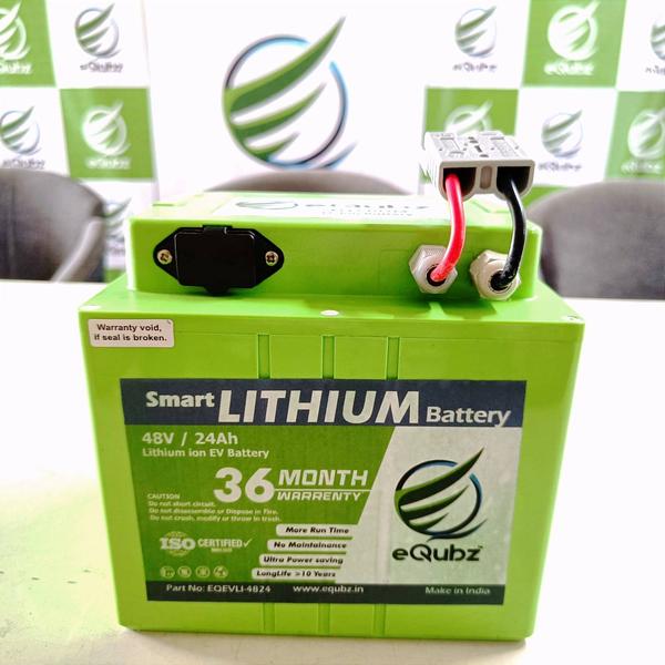 Key Specifications:- Nominal Voltage: 48.1V- Lower Cutoff: 39V- Upper Cutoff: 54.6V- Nominal Capacity: 23.5Ah - 24.5Ah- Power: 624W- Life Cycle: 1100+ charge cycles- Cell Type: 21700 (premium LG cells)- Recommended Charging Current: 6A- Charging Voltage: 54.6V- BMS Type: Daly or JBD (Battery Management System)- Packing Type: Metal or Soft Pack- Weight: ~6.2KgThis battery pack features an advanced Battery Management System (BMS) for intelligent power management, ensuring optimal charging, discharging, and thermal protection. Designed to meet ISO, RoHS, and CE standards, it guarantees safety, quality, and environmental compliance. Additionally, it is Make in India, supporting local manufacturing while delivering international quality.Warranty & Support:- 3-year warranty:  - 1st Year: Replacement warranty for any manufacturing defects.  - 2nd and 3rd Years: Service warranty to ensure continued performance.Key Features:- High-quality LG 21700 cells for reliability and longevity- Nominal capacity of 23.5Ah - 24.5Ah, providing substantial power for demanding applications- Powerful 624W output for efficient performance- 1100+ charge cycle life, ensuring long-term use- Battery Management System (BMS) for optimal safety and longevity- Available in Metal or Soft Pack options- ISO, RoHS, CE Certified and Make in India