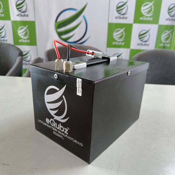 48V 29Ah Li-ion Battery Pack - High Performance and Reliability  ISO, RoHS, CE Certified | Make in IndiaKey Specifications:- Nominal Voltage: 48.1V- Lower Cutoff: 39V- Upper Cutoff: 54.6V- Nominal Capacity: 28.5Ah - 29.5Ah- Power: 624W- Life Cycle: 1100+ charge cycles- Cell Type: 21700 (premium LG cells)- Recommended Charging Current: 6A- Charging Voltage: 54.6V- BMS Type: Daly or JBD (Battery Management System)- Packing Type: Metal or Soft Pack- Weight: ~7.5KgThis battery pack features an advanced Battery Management System (BMS) for intelligent power management, ensuring optimal charging, discharging, and thermal protection. Designed to meet ISO, RoHS, and CE standards, it guarantees safety, quality, and environmental compliance. Additionally, it is Make in India, supporting local manufacturing while delivering international quality.Warranty & Support:- 3-year warranty:  - 1st Year: Replacement warranty for any manufacturing defects.  - 2nd and 3rd Years: Service warranty to ensure continued performance.Key Features:- High-quality LG 21700 cells for reliability and longevity- Nominal capacity of 28.5Ah - 29.5Ah, providing substantial power for demanding applications- Powerful 624W output for efficient performance- 1100+ charge cycle life, ensuring long-term use- Battery Management System (BMS) for optimal safety and longevity- Available in Metal or Soft Pack options- ISO, RoHS, CE Certified and Make in India