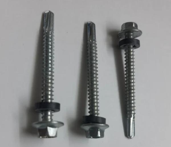 HP Self Drilling Screw No.12x100Material	Alloy SteelSize	5.5x100This Self Drilling Screw is made of excellent quality mild steel material and features a Round Head, which is a fastener designed to simplify the joining of sheets of metal to various materials or even metal to metal. With a sharp, drill-like point, it can create its own pilot hole as it is driven, reducing the need for pre-drilling. These versatile screws find frequent use in construction, metalworking, and woodworking applications where they provide efficient and secure fastening, especially when connecting metal sheets, facilitating faster and more convenient installations.