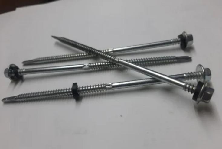 HP Self Drilling Screw No.12x165Material	Alloy SteelSize	5.5x165This Self Drilling Screw is made of excellent quality mild steel material and features a Round Head, which is a fastener designed to simplify the joining of sheets of metal to various materials or even metal to metal. With a sharp, drill-like point, it can create its own pilot hole as it is driven, reducing the need for pre-drilling. These versatile screws find frequent use in construction, metalworking, and woodworking applications where they provide efficient and secure fastening, especially when connecting metal sheets, facilitating faster and more convenient installations.