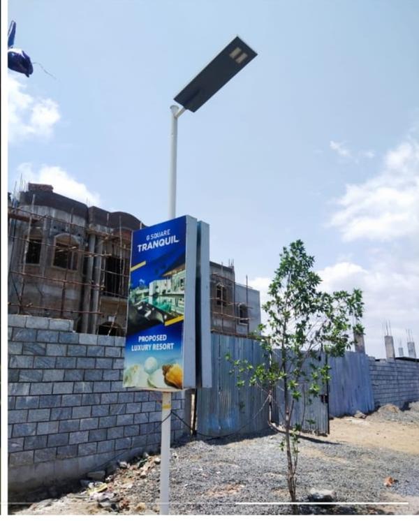 All in one solar street lights (12W-120W) are compact, self-sustaining outdoor lighting solutions. They integrate a solar panel, battery, LED light, and controller into a single unit for easy installation. With automatic dusk-to-dawn operation and motion sensor technology, they ensure energy efficiency and extended backup. Made from weatherproof and durable materials, they perform well in various environmental conditions. Ideal for streets, highways, parks, and public spaces, they provide reliable, eco-friendly illumination.