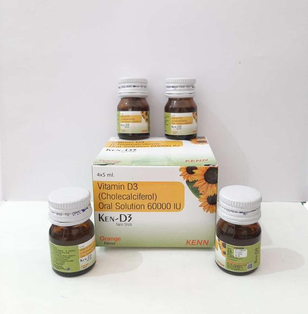 Ken-D3 NANO SHOTS Orange FLAVOURProduct highlightsThis nano shots is a vitamin D supplementIt helps enhance bone and muscle healthIt helps improve energy levels and enhance mood
