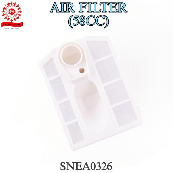 The Reliable Air Filter for 58CC petrol chainsaws is an essential part for keeping your 5200 & 5800 engine models in top working condition. Designed to trap dirt, dust, and other harmful debris, this air filter ensures clean airflow to the engine, preventing damage and maintaining optimal combustion. Constructed from high-quality, durable materials, it withstands the rigors of heavy use and tough outdoor environments, ensuring long-lasting engine protection. Whether you’re performing routine maintenance or replacing a worn-out air filter, this air filter is the perfect solution for improving engine performance and extending chainsaw lifespan.