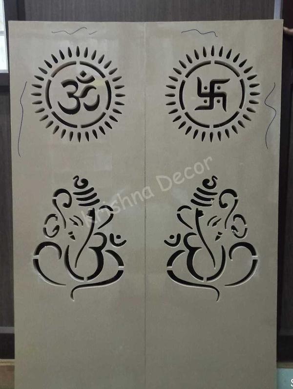 Coimbatore 2D CNC Pooja Door Design Our CNC Machine can cut unusually components that otherwise would prove nearly impossible to produce.A fully computerized interface allows us to create single and multiple parts accurately and precisely each time.