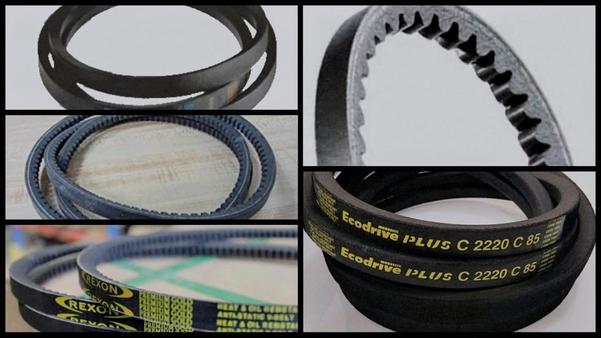 V-Belts are friction based power or torque transmitters. The power is transmitted from one pulley to the other by means of the friction between the belt and pulley. The rubber used as the base material plays a very vital role in this. This is quite similar to the friction between the tyre and road in the automobiles that enables the automobiles to move on the road. The V-Belt is called so because of its cross section. The cross section of a V-Belt is similar to that of the letter ‘V’We deals with all types of second hand V Belts or Used V Belts..