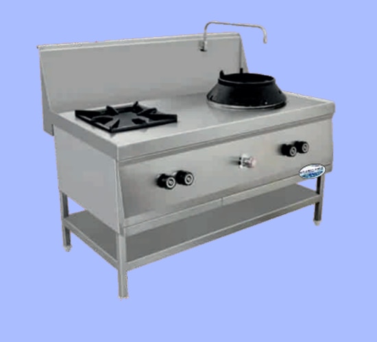 Stainless Steel Chinese Burner Gas Range , cooking Equipment 