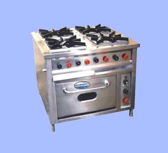 Stainless Steel Cooking Equipment Manufacturer For Four Burner Range With Oven