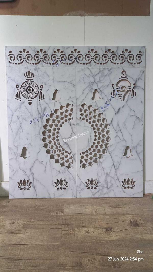 Coimbatore CNC Chakra design . Most affordable CNC pooja door designs are available in Krishna DecorWe make High Quality CNC Pooja Doors in Coimbatore Interior Market.