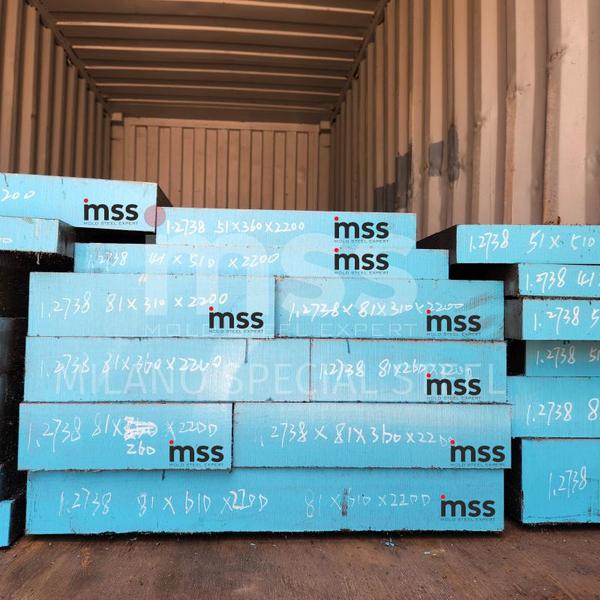 DIN 1.2738 Steel: Plastic Mould Steel Supplier in IndiaWhat is DIN 1.2738 Steel?DIN 1.2738 steel is a pre-hardened plastic mould steel with nickel content, offering superior hardness, wear resistance, and toughness. It is ideal for large moulds with complex shapes and is widely used in plastic moulding applications.✔ Chemical Composition:• Carbon (C): 0.35-0.45%• Chromium (Cr): 1.80-2.10%• Nickel (Ni): 0.90-1.20%• Molybdenum (Mo): 0.15-0.25%✔ Applications:• Large automotive plastic injection moulds• Blow moulds & extrusion dies• High-wear industrial components✔ Key Properties:• Pre-hardened to 280-320 HB• Excellent machinability & polishability• Uniform hardness distributionDIN 1.2738 Steel Supplier in IndiaMilano Special Steel supplies DIN 1.2738 steel in wholesale, retail, and custom cut-piece sizes to industries across India. Our major clients include sheet metal cutting, cutting tool manufacturing, plastic mould making, automotive, forging, industrial machinery, and defense industries.✔ Wholesale & Retail Supply✔ Custom Cut-Piece Sizes Available✔ Delivery Across India✔ 50+ Years of Experience📩 Email: milanospecialsteel@gmail.com🌐 Website: www.milanospecialsteel.com, www.p20highhardsteel.com📍 Location: Gurugram, Haryana (Near Manesar, Bawal, and Bhiwadi)