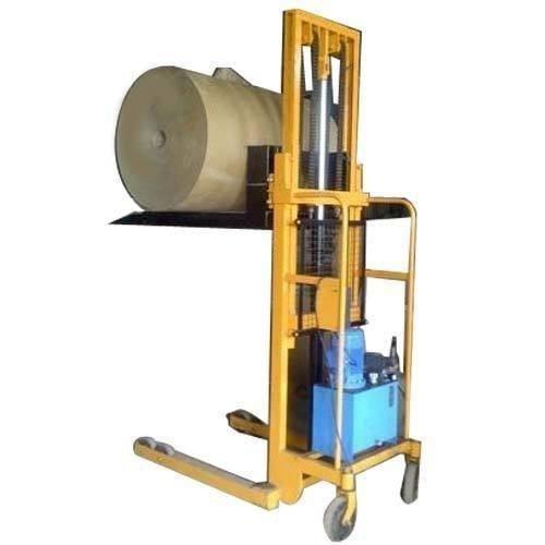 Hydraulic Paper Roll Stacker Manufacturers in Rajasthan/AhmedabadWe are also supply in Andhra Pradesh, Arunachal Pradesh, Assam, Bihar, Chhattisgarh, Goa, Gujarat, Haryana, Himachal Pradesh, Jharkhand, Karnataka, Kerala, Madhya Pradesh, Maharashtra, Manipur, Meghalaya, Mizoram, Nagaland, Odisha, Punjab, Rajasthan, Sikkim, Tamil Nadu, Telangana, Tripura, Uttar Pradesh, Uttarakhand, and West BengalIntroduction to Hydraulic Paper Roll StackersHydraulic paper roll stackers are essential tools in industries that deal with large paper rolls, such as printing presses and packaging units. These machines allow operators to lift and move heavy rolls safely, reducing workplace strain and improving efficiency.How Hydraulic Paper Roll Stackers WorkThe stacker uses a hydraulic lifting mechanism, which is either manually pumped or powered by an electric motor. The hydraulic system raises the paper roll smoothly, ensuring controlled movement and precise positioning, minimizing the risk of damage.Types of Paper Roll StackersHydraulic paper roll stackers come in different variants, including manual, semi-electric, and fully electric models. Manual versions require physical effort for lifting, while electric ones provide motorized lifting for higher efficiency and reduced operator fatigue.