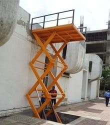 Hydraulic Scissor lift Manufacturers in Rajasthan/AhmedabadWe are also supply in Andhra Pradesh, Arunachal Pradesh, Assam, Bihar, Chhattisgarh, Goa, Gujarat, Haryana, Himachal Pradesh, Jharkhand, Karnataka, Kerala, Madhya Pradesh, Maharashtra, Manipur, Meghalaya, Mizoram, Nagaland, Odisha, Punjab, Rajasthan, Sikkim, Tamil Nadu, Telangana, Tripura, Uttar Pradesh, Uttarakhand, and West BengalA Hydraulic Scissor Lift is a lifting platform that uses a crisscrossing scissor mechanism powered by hydraulic cylinders to raise and lower loads efficiently. It provides a stable and controlled elevation, making it ideal for material handling, maintenance work, and industrial applications. These lifts come in various capacities and heights, with options for manual, electric, or battery-powered operation. Commonly used in warehouses, construction sites, and factories, they enhance workplace safety by reducing the risk of falls and heavy lifting injuries. With robust construction and smooth hydraulic operation, hydraulic scissor lifts improve productivity and ergonomics in demanding environments.