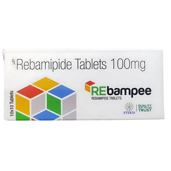 REBAMPEE contains Rebamipide (100 mg), a powerful gastroprotective agent used for the treatment of gastric ulcers, gastritis, and mucosal injuries caused by inflammation. It enhances the natural defense of the stomach lining, promoting healing and protecting against damage from stomach acid. REBAMPEE is commonly prescribed for patients suffering from chronic gastritis, peptic ulcers, and conditions related to Helicobacter pylori infection. Key Benefits: ✔ Promotes Healing of Gastric Ulcers – Helps repair damaged stomach lining and supports faster ulcer healing.✔ Protects Against Gastric Irritation – Strengthens the stomach’s natural defense against acid and harmful substances.✔ Reduces Inflammation – Lowers the production of inflammatory mediators that contribute to gastritis.✔ Aids in Mucosal Regeneration – Stimulates mucus production to maintain a healthy stomach lining.✔ Supports Helicobacter Pylori Treatment – Enhances the effectiveness of H. pylori eradication therapy.✔ Minimizes Gastric Side Effects of NSAIDs – Reduces stomach irritation caused by painkillers and anti-inflammatory drugs. How Does It Work? Rebamipide 100 mg works by enhancing the production of protective mucus in the stomach lining, shielding it from acid and irritants. It also stimulates prostaglandin synthesis, which promotes healing and strengthens the mucosal barrier. Additionally, REBAMPEE reduces oxidative stress and inflammation, aiding in the recovery of the gastric mucosa. Directions for Use: Take REBAMPEE exactly as prescribed by your doctor.The usual dosage is one tablet (100 mg) taken two to three times a day before or after meals.Swallow the tablet whole with water; do not crush or chew.Follow your doctor’s instructions regarding the duration of treatment, especially if used with other ulcer medications. Side Effects: While REBAMPEE is generally well-tolerated, some patients may experience:Mild nausea or vomitingDiarrhea or constipationAbdominal discomfortDizziness or headacheSkin rash (rare cases)If any severe side effects occur, such as allergic reactions, severe stomach pain, or liver dysfunction symptoms, seek medical attention immediately.