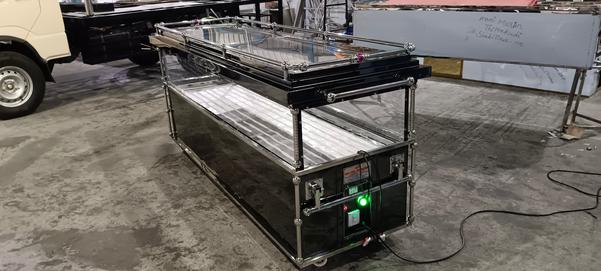 This is our another one of the Model . This Model fabricated with Stainless Sheet .This model have interior more design and Multi Led Light Decertation .