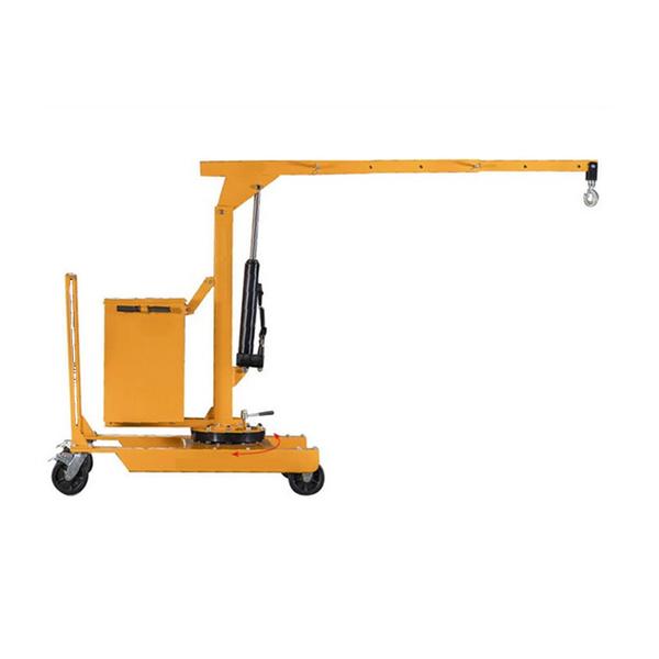Top Manual Counter Balance Shop Crane Manufacturer in India. When it comes to material handling, precision, flexibility, and safety are essential. The Manual Counter Balance Shop Crane (360 Degree Rotation) in India is an ideal solution for various industries requiring effortless lifting and maneuvering. Whether in warehouses, workshops, or manufacturing units, this crane offers unmatched versatility.Specifications & Features• Capacity: 550Kg• 360-degree manual rotation• Manual Lifting and Manual Moving• Unique operate handle, brake design, mobile and foldable• With double action hydraulic pump, fast and easy• Five positions to adjust the length of the jib• Heavy-duty design, tested 25% overload before deliveryWorking Type & Capacity• Working Type: Manual lifting, 360-degree rotating• Max Capacity at Different Positions (kg): 550, 450, 350, 250, 150• Adjustable Positions (mm): 1900, 2160, 2260, 2450, 2600• Turning Radius at Positions (mm): 977, 1267, 1560, 1850, 2140Additional Dimensions• Overall Size (mm): 1400x985x1600• Wheel Diameter (mm): 200• Balance Weight (kg): 250• Net Weight (kg): 612Why Choose a Manual Operated Counter Balance Floor Crane?A Manual Operated Counter Balance Floor Crane is a crucial tool for businesses that require reliable lifting equipment without the complexities of electrical or automated systems. Here’s why it stands out:• 360° Rotation Capability – Unlike traditional cranes, this model allows full rotation, making it easier to position and transport heavy loads efficiently.• Compact & Portable – Designed for ease of movement, it is perfect for confined spaces where larger cranes may not be feasible.• High Load Capacity – Despite its manual operation, it can handle significant weights, ensuring safe and effective material handling.• Low Maintenance & Cost-Effective – Without electronic components, the crane demands minimal upkeep, making it an economical choice for businesses.Applications of the Manual Counter Balance Shop CraneThis equipment is widely used across multiple industries, including:• Automobile Manufacturing: Ideal for lifting and placing heavy vehicle components.• Warehousing & Logistics: Ensures smooth handling of bulk materials.• Metal & Fabrication Workshops: Supports easy movement of metal sheets and machinery parts.• Construction Sites: Helps in precise lifting and placement of materials without requiring power supply.Easy Move – Your Trusted Hydraulic Material Handling Equipment Supplier IndiaAs a leading Hydraulic Material Handling Equipment Supplier India, Easy Move is committed to delivering top-quality lifting and handling solutions. Our Manual Counter Balance Shop Crane (360 Degree Rotation) in India is designed to meet industrial-grade standards, ensuring safety, efficiency, and durability.Why Buy from Easy Move?• Superior Quality – We manufacture robust and reliable cranes built for long-term use.• Affordable Pricing – Competitive rates without compromising on durability and functionality.• Expert Support – Our team provides guidance in selecting the best equipment for your needs.• Nationwide Delivery – We supply across India, ensuring quick and hassle-free delivery.Call Us For More Information.