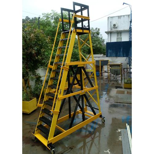FRP Mobile Platform Ladder Manufacturer in India.For professionals working around electrical lines, safety is the top priority. The FRP Mobile Platform Ladder by Easy Move is specially designed to offer superior protection, durability, and ease of use. Crafted with non-conductive FRP material, it ensures maximum safety while handling electrical jobs.Premium FRP Mobile Platform Ladder by Easy MoveAs a leading FRP Extension Ladder Manufacturer from Ahmedabad, Easy Move brings you a high-quality FRP Mobile Platform Ladder designed for stability and convenience. With a robust 600mm(W) x 800mm(L) FRP platform, it provides ample space for users to work comfortably and securely.Key Features & Benefits• Non-Conductive FRP Material – Ensures complete safety while working near electrical installations.• Spacious & Stable Platform – Large 600mm x 800mm working area for enhanced comfort.• Spring-Loaded Wheels – Facilitates easy movement and positioning.• Heavy-Duty Construction – Built to withstand demanding industrial applications.• Slip-Resistant Design – Secure footing to prevent accidents and enhance stability.Technical Specifications• Product Type: FRP Mobile Platform Ladder• Brand: EASY MOVE• Platform Size: 600mm(W) x 800mm(L)• Material: Non-Conductive FRP• Wheel Mechanism: Spring-loaded for smooth mobility• Application: Electrical & industrial maintenance• Safety Features: Slip-resistant surface, sturdy handrailsApplications of FRP Mobile Platform LadderThe FRP Mobile Platform Ladder is a versatile tool used across industries where safety is essential:• Electrical Maintenance – Ideal for handling power lines and electrical installations.• Industrial Facilities – Provides secure access for maintenance work.• Warehouses & Logistics – Assists in reaching elevated storage areas.• Construction & Engineering – Supports high-altitude tasks safely.Why Choose Easy Move for FRP Mobile Platform Ladders?As a trusted FRP Extension Ladder Manufacturer from Ahmedabad, Easy Move is committed to providing high-quality, durable, and safe ladder solutions tailored to industry needs.Advantages of Choosing Easy Move• High-Quality Materials – Designed for long-term durability and safety.• Industry Expertise – A leading manufacturer of FRP ladders in India.• Competitive Pricing – Affordable rates with uncompromised quality.• Nationwide Delivery – Fast shipping across India for all industrial needs.Call Us For More Information.
