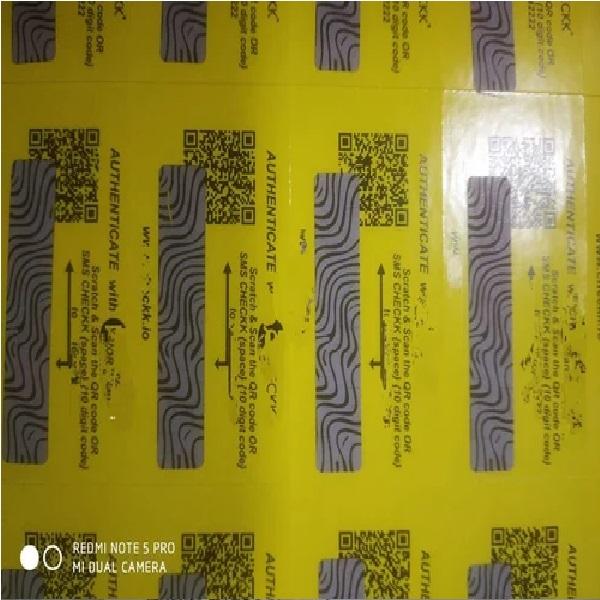Our expert team members, we have been able to provide Security Barcode Label/ QR code for product authentication, pinecones, reward programmed and product marketing