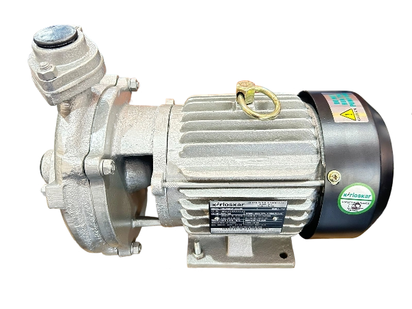 Kirloskar Monobloc Pump, IMB.8065.10.03.MS , 10 HP, Three Phase, 415 Volts, Size - 80 mm x 65 mmOverview10 Hp three-phase monobloc pumps comprise a flatter efficiency curve for efficient operation. These heavy-duty self-priming monobloc pumps can withstand voltage fluctuations ranging from 350 to 440 volts. Kirloskar monobloc pumps are perfectly suited for industrial applications for handling clear water at high pressures and for other water-handling applications in air-conditioning and refrigeration systems, cooling towers, firefighting systems, etc.Key Features - High Efficiency & Energy Saving Design - This monobloc pump has a higher output at lesser operating cost and longer life- Design to Prevent Overloading - Protects pump from overloading & trouble free operations for the years- Wide Voltage Design - Pump has the capacity to operate from 350 to 440 volts- Automatic Air Release- Automatically releases air when the pump starts which ensures swifter and smoother operations- CED coating - It provides 5 times more protection from corrosion over conventional painting- Superior Mechanical Seal- Superior quality of mechanical seal ensures zero leakage, lower friction loss, and protects from wearing of shaft, thus resulting in easy maintenance and longer life.>