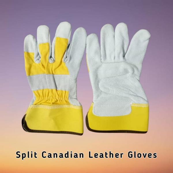 Split Canadian Leather Hand Gloves 12 inch