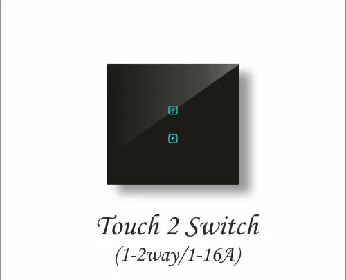 Modular Smart Touch Switch | Touch 2 Switch (1-16A) | Best Retrofit WiFi Smart Switchboard for High-Power Lighting and Appliance Control in Indian Homes product image
