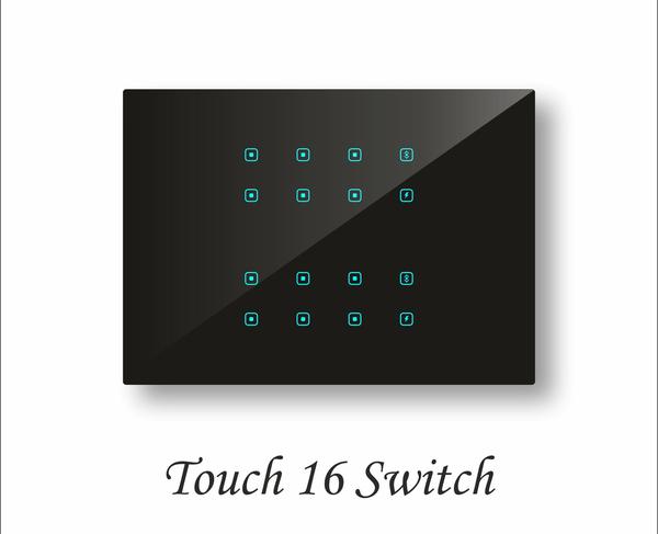 Smart Wall Switch | Touch 16 Switches | Best Retrofit Smart Touch Switch Panel for Complete Home Automation and Lighting Control in India