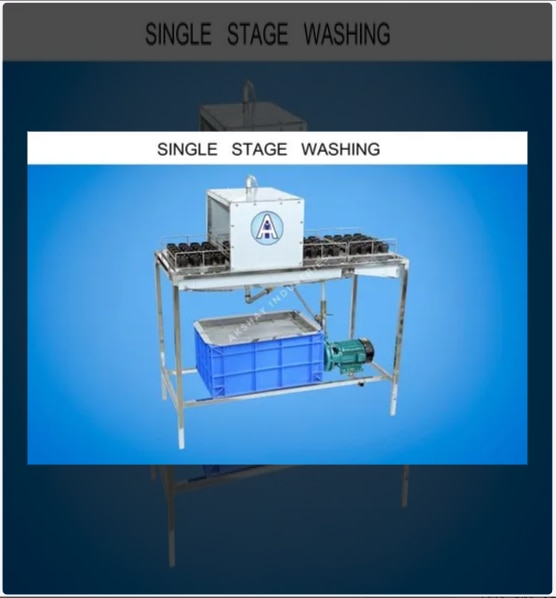 Glass Bottle Single Stage Washing Machine Manufacturers in Coimbatore.Prominent & Leading Manufacturer from Coimbatore, we offer bottle washing or rinsing machine, glass bottle single stage washing machine, goli soda bottle washing machine, milk bottle washing machine, bottle washing machinery and four tray glass bottle washing machine.Product Details:Driven Type ElectricVoltage 230 VDrum Capacity 500-700 LMachine Type AutomaticMaterial SSPhase single phase / Three phaseWe are offering PET Bottle Single Stage Washing Machine to our client. “Akshay Industries”, have been successful as one of the leading manufacturers in the industry. Our company specialized in manufacturing qualitative range of Soda Making Machines of different capacities.