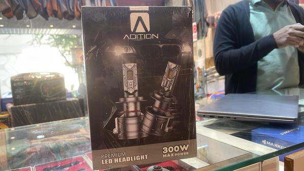 Upgrade your vehicle’s lighting with the Adition 300W Car LED Headlight, designed for superior brightness, durability, and energy efficiency. Whether you're driving in low-light conditions, fog, or extreme weather, this powerful 300-watt LED headlight ensures maximum visibility and road safety.🔹 Key Features:✔️ 300W Ultra-Bright LED – Delivers high-intensity illumination for better night driving✔️ Advanced Heat Dissipation – Built-in cooling system to prevent overheating✔️ IP67 Waterproof & Dustproof – Performs well in rain, fog, and harsh conditions✔️ Wider Beam Coverage – Improves visibility for highways, off-road, and urban driving✔️ Long-Lasting & Energy-Efficient – Low power consumption with over 50,000 hours of lifespan✔️ Universal Compatibility – Fits cars, SUVs, trucks, bikes, and off-road vehicles✔️ Easy Installation – Plug & play design for hassle-free setupEnhance your driving experience with the Adition 300W Car LED Headlight – the perfect blend of performance, durability, and energy efficiency!