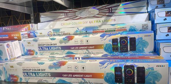 Transform your car’s interior with the IT SMINE GH-END Series Smart Ambient Lighting System, a high-tech vehicle-mounted lighting solution designed to enhance your driving experience with customizable group color DIY settings, ultra-light LED strips, and intelligent control. Whether you're looking for a luxurious ambiance or a dynamic party mode, this smart car LED lighting system adapts to your style and mood.🔹 Key Features:✔️ Smart Ambient Lighting System – Customizable multi-color LED lighting for an immersive car interior experience✔️ Group Color DIY Mode – Personalize lighting combinations to match your mood and vehicle aesthetics✔️ Ultra-Light & Energy Efficient – Low power consumption with high brightness output✔️ Wireless Remote & App Control – Adjust colors, brightness, and effects via mobile app or remote control✔️ Music Sync Mode – Lights pulse in sync with your music for an exciting audio-visual experience✔️ Easy Installation & Universal Fit – Designed for hassle-free setup in all car models✔️ Durable & Long-Lasting – High-quality LED strips with heat resistance and water resistanceElevate your car’s interior ambiance with the IT SMINE GH-END Series Smart Ambient Lighting System, the perfect combination of innovation, luxury, and style!