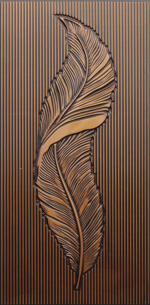 Antique Gold 20 X 40 Self Adhesive 3D Wall Panel. AFTER INSTALATION Super Durable, Ultra Light,Fire Proof,Anti Damp,Sound Proof,Heat-Insulated, Perfect finishing with Luxury looks Easy to Installation , No maintanence product.