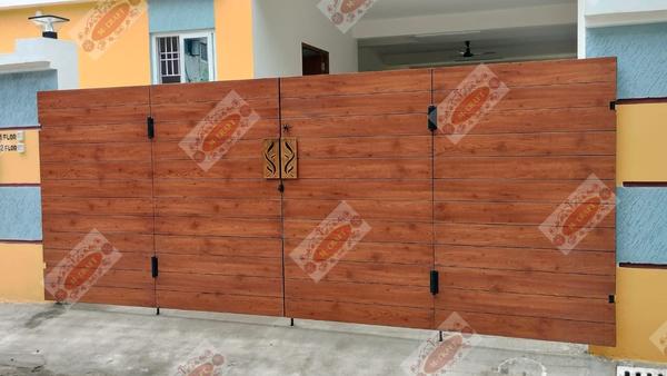 M-CRAFT (Avadi, Chennai, Tamil Nadu). HPL Openable Folding Gate with Hot Dip Galvanization(G.I) and MRF PU Paint Finishing. One of the best quality and price in Chennai, Tamil Nadu.